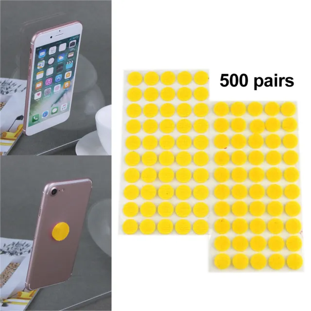 500 Paar 10 mm Aufkleber Band bequem runde Punkte zum Selbermachen Zubehör (gelb)
