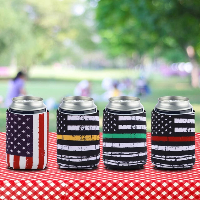 4 un. mangas refrigeradoras de lata aisladas fundas de lata de cerveza 330 ml enfriador de latas de soda