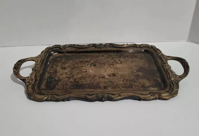 FB Rogers Silver Co 1883 Rectangular Serving Or Vanity Tray 6083 12" X 6"