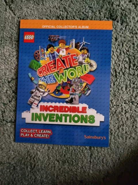 Lego create the world incredible inventions collectors album book