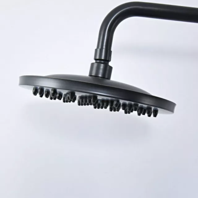 8" inch Black Oil Rubbed Brass Round Rainfall Rain Bathroom Shower Head ysh247 2
