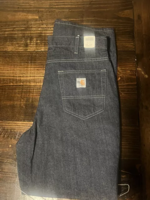 Carhartt Jeans Mens 36x32 Blue Denim FR Flame Resistant Work Wear Pants 280-83