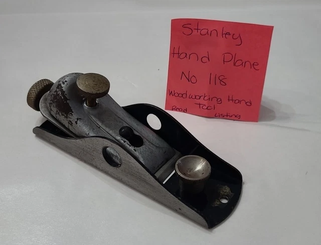 Stanley Hand Plane No 118 Vintage Small Woodworking Hand Tool USA Old Read ⬇️
