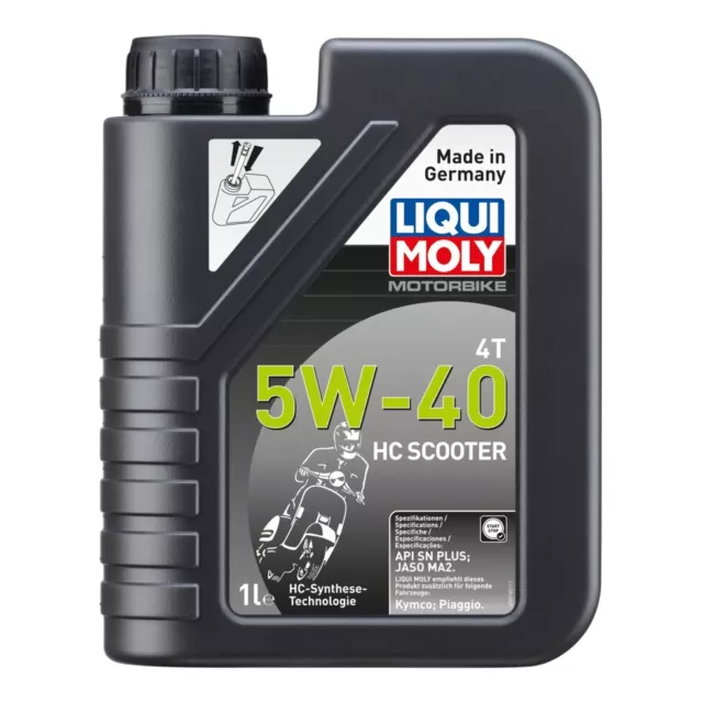 Motoröl LIQUI MOLY 20829 Motorbike 4T 5W-40 HC Scooter Motorroller Piaggio 1 L