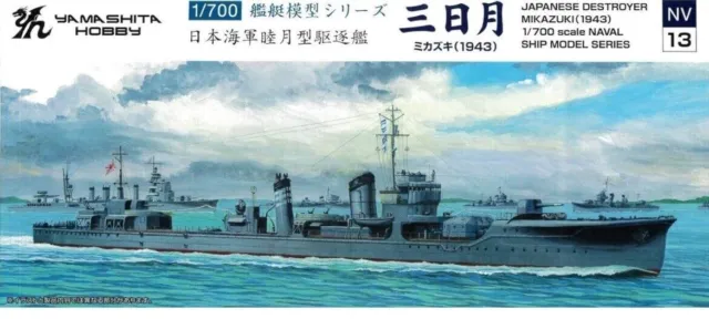 Yamashita Hobby 1/700 série de modèles de navire destructeur Mikazuki 1943...