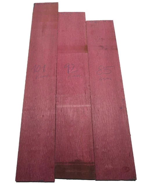 Amaranth Pommele Bois Purpleheart Bois 101x16cm x 22mm