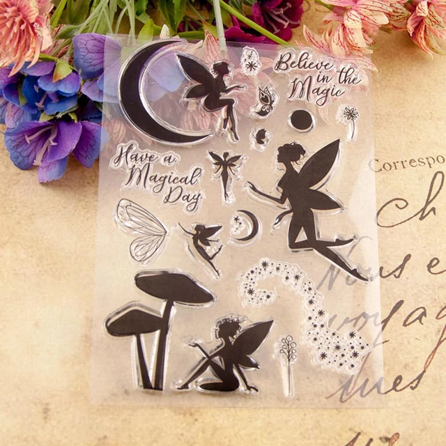 Fairy Clear Stamp Silicone Seal for DIY Scrapbooking Photo Card Making Crafts