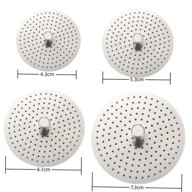 Filtre à Moka En Acier Inoxydable Pour Cafetière Expresso - Tailles 2, 4, 6, 9 Tasses - Compatible Avec La Plupart Des Modèles