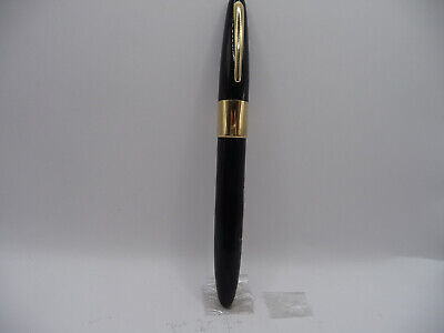 Sheaffer Vintage White Dot Black Lever Fill Fountain Pen-l4k Band-medium nib
