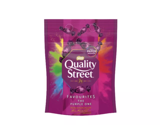 BRAND NEW- Nestle Quality Street Favourites The Purple One 334g Pouch Gift Xmas