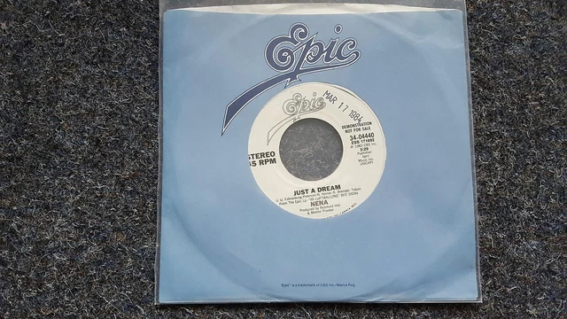 12” Nena Just A Dream(Mega Dream Mix) 123P541 EPIC Japan Vinyl 未開封 /00260 NENA - JUST A Dream (Mega Dream Mix) 12