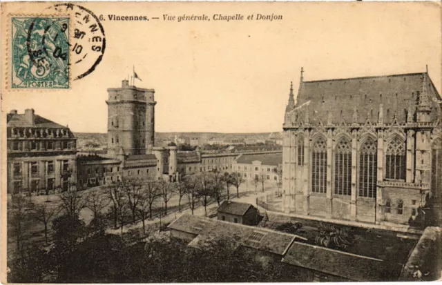 CPA Vincennes vue generale Chapelle et Donjon (1347027)
