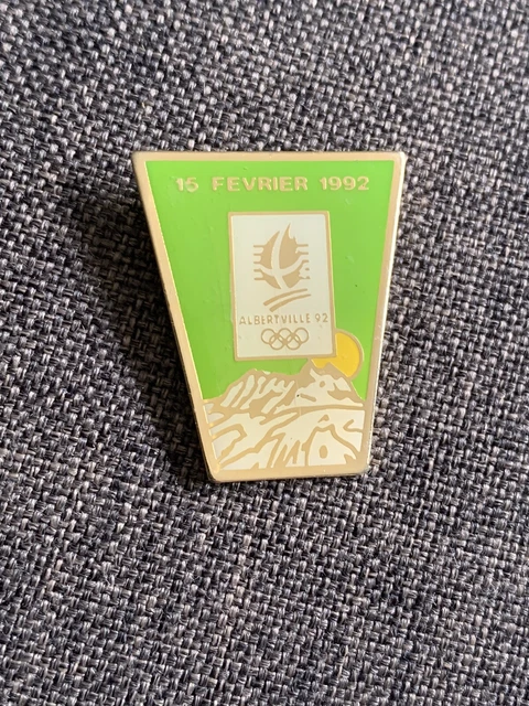 Pin's Pins JO Jeux Olympiques Albertville 92 Programme 21 Février 1992