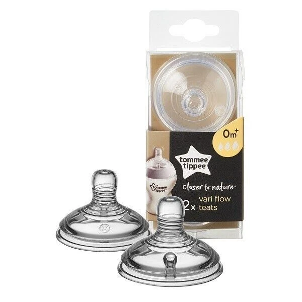 Tommee Tippee Closer to Nature Variable Flow (0m+) 2pcs
