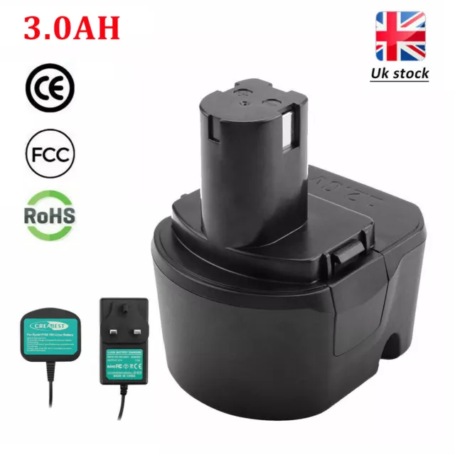 12V 3.0AH NI MH Battery For Ryobi 1400143 1400652 1400670 BPP1217