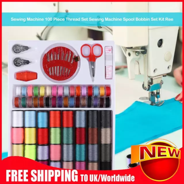 12 Bobbins Sewing Threads Assorted Colors Embroidery Machine Metal Bobbin Spool