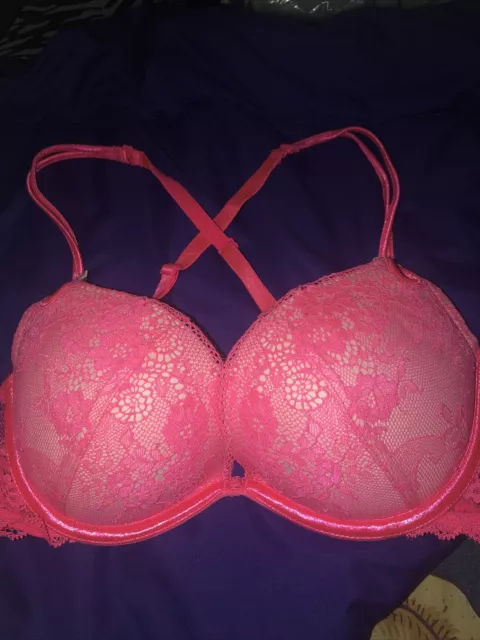 Victoria's Secret, Intimates & Sleepwear, Victoria Secret Sexy Little  Things Rhinestone Pink Bra 34dd Nwot