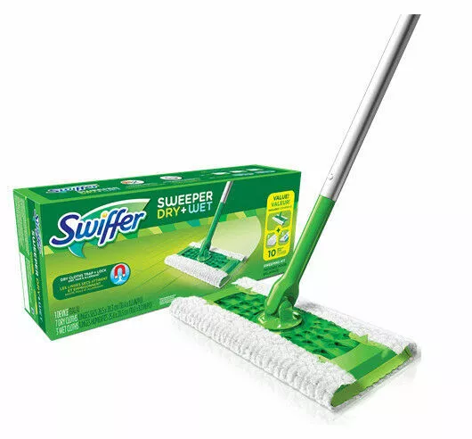Sweeper Dry + Wet Multi Sweeping Kit (1 Sweeper, 7 Dry Cloths, 3 Wet Cloths)