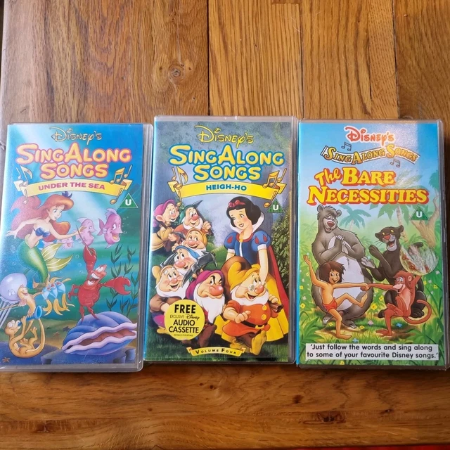 DISNEY SING ALONG songs vhs Collection £10.00 - PicClick UK