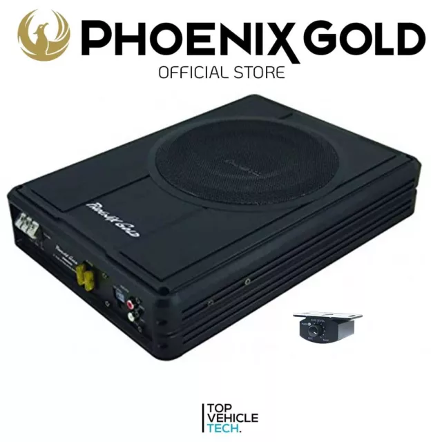 8" Active Underseat Subwoofer Phoenix Gold Z8150V2 Car Bass Amplifier 300 Watts