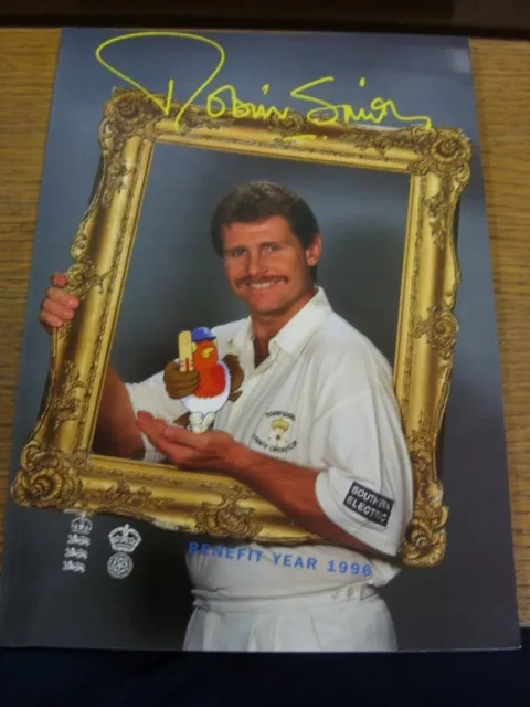 1996 Cricket: Hampshire Benefit Brochure - Smith, Robin. Free SHIPPING/POSTAGE f
