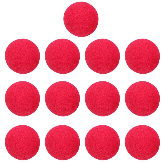 MFCGHXR 20 Pièces Nez De Clown Rouge Éponge - Accessoire Costume Halloween, Cirque, Cosplay Et Fêtes