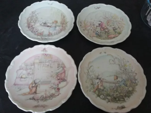 Royal Doulton 1984 Christina Thwaites Wind In The Willows Plates.