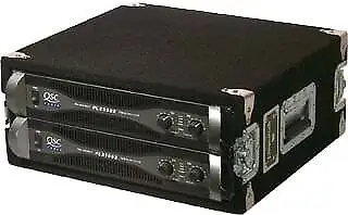 Grundorf AR4DR-BLACK 4 RU Amp Rack (with Recessed Hardware, Black)