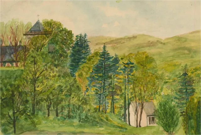 Mid 20th Century Watercolour - Woodland Scenes