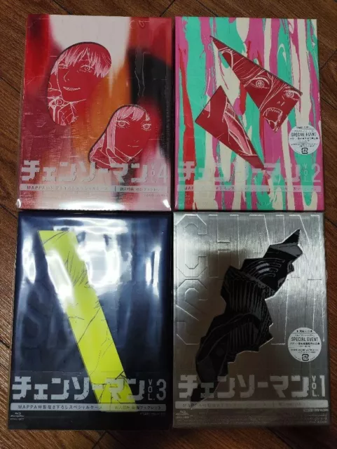 Chainsaw Man Blu-ray First Limited Edition 4 Set Booklet Case