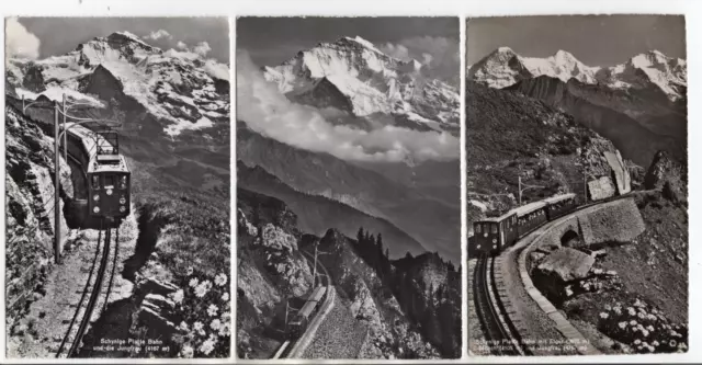 AK  Schweiz  Wilderswil  ,  Schynige Platte-Bahn     3 alte Karten