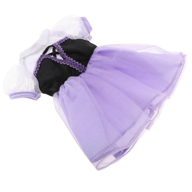 ROBE en soie pour POUPEE de 45 cm avec dentelles anciennes