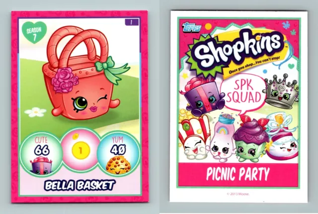 Bella Basket #1  Shopkins SPK Squad 2013 Topps TCG Card