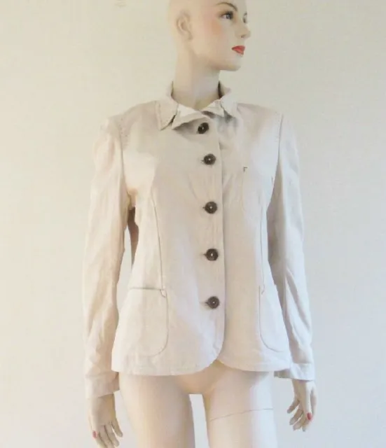 New NIGEL PRESTON Cotton Embroidered Jacket Blazer Sz.XL