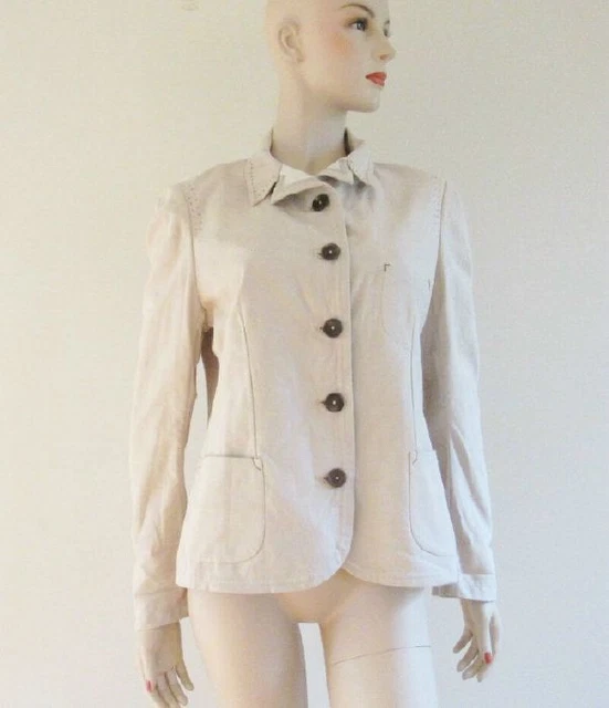 New NIGEL PRESTON Cotton Embroidered Jacket Blazer Sz.XL New NIGEL PRESTON Cotton Embroidered Jacket Blazer Sz.XL