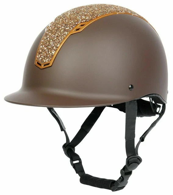 % Harry´s Horse Sicherheits-Reithelm Centaur braun-gold UVP €109,95  -NH