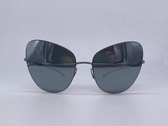 Mykita Occhiali da Sole Donna Specchiati Argento cat Maison Margiela MMESSE018 E1