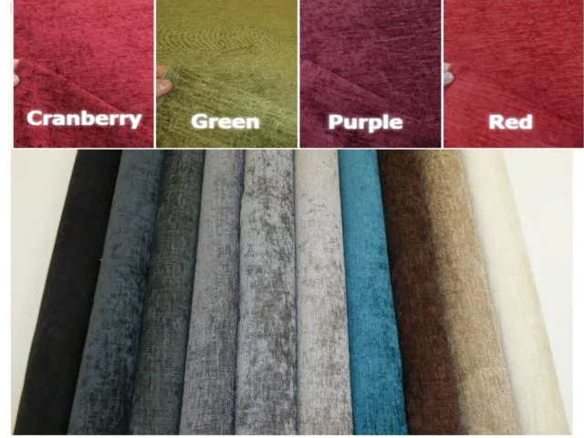 UPHOLSTERY FABRIC ELITE STYLISH CHENILLE Cushion Curtain Fabric FIRE RETARDANT