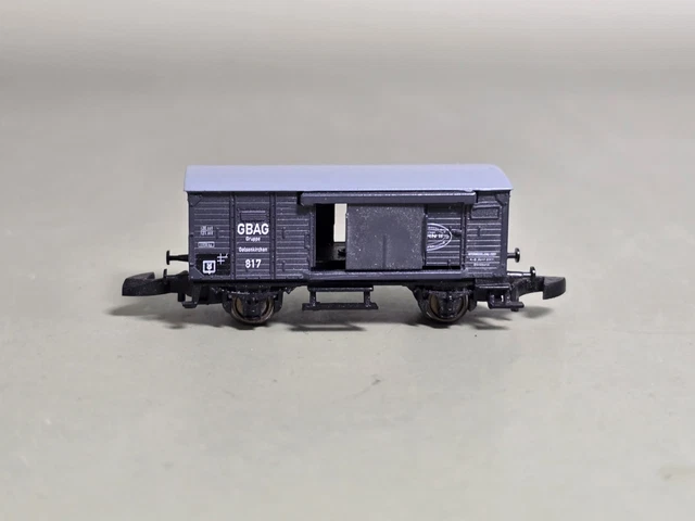 Lot De 3 Wagons Marklin Mini Club échelle Z - Type Américain - Années 80/90