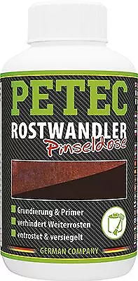 PETEC 70042 Rostumwandler 250 ml schwarz Pinseldose