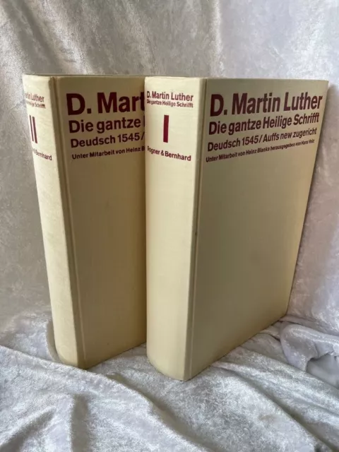 DR. MARTIN LUTHER German Lang. Bible Die gantze Heilige Schrifft Deudsch 2 Vol £14.96 - PicClick UK DR. MARTIN LUTHER German Lang. Bible Die gantze Heilige Schrifft Deudsch 2 Vol £14.96 - PicClick UK