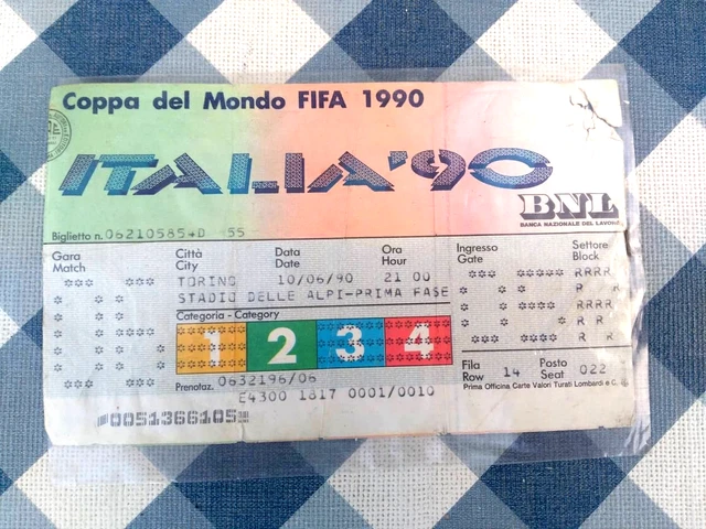 Porte-clés Officiel Mondial Italia '90 - Fettuccia Originali - Neuf - Made In Italy