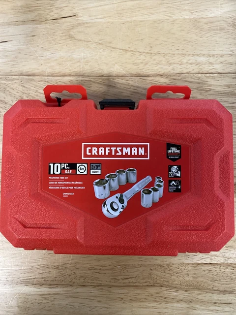 NEW Craftsman CMMT34553 3/8 in. drive SAE 6 Point Socket Set 10 pc QIK SHIP