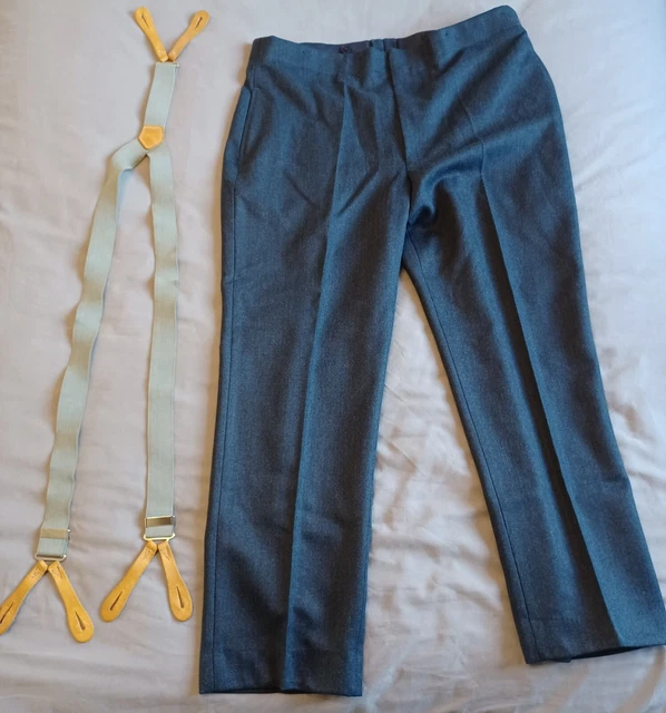 RAF VINTAGE WW2 Style 40"inch Man military uniform Mens trousers