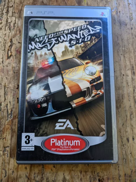 Need For Speed: Most Wanted 5-1-0 (PSP)  Platinum Complete with manual