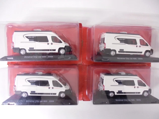 Lot De 4 Miniatures Voitures 1/43 – Citroën, Volkswagen, Ford, Opel – Collection Hachette