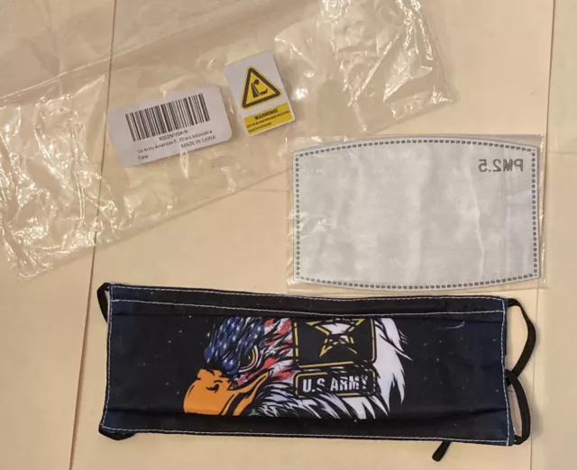 US Army Face Mask w/Two Filters NIP