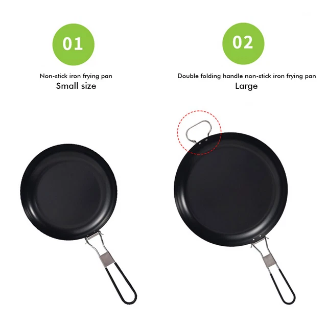 Padella barbecue maniglia pieghevole bistecca padella multifunzione portatile per escursioni picnic