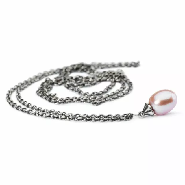 Fashion Necklace Silver with Pearl Pink 23 5/8in TAGFA-00049
