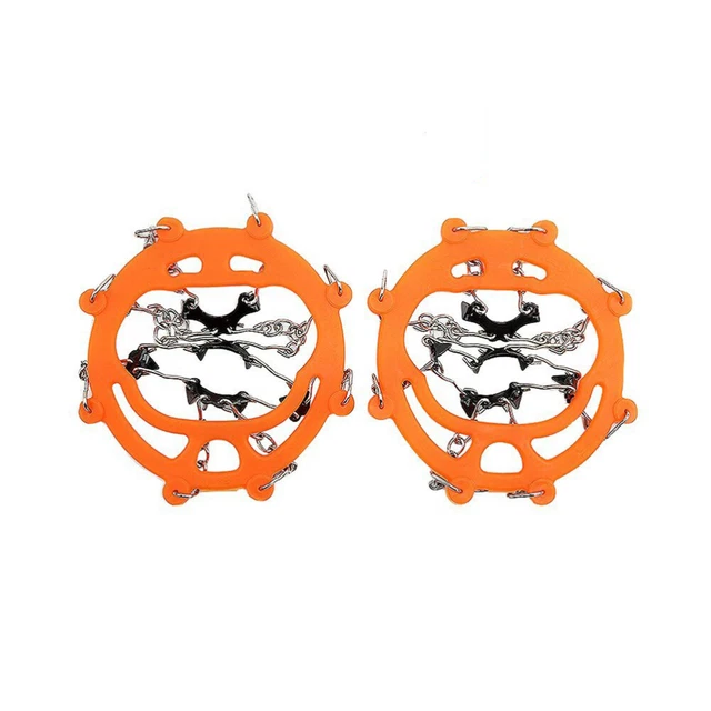 Outdoor 8 denti neve e ghiaccio non punzoni spike sci pinza ghiaccio artigli